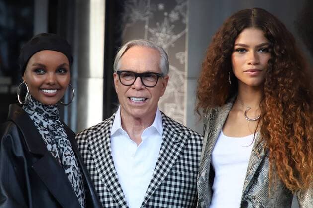 September 8, 2019, New York, New York, United States of America: Model Halima Aden, Designer Tommy Hilfiger and Actress Zendaya during New York Fashion Week fashion show at the Apollo Theater in New York City on Sunday, September 09 New York United States of America - ZUMAc233 42169358st Copyright: xVanessaxCarvalhox