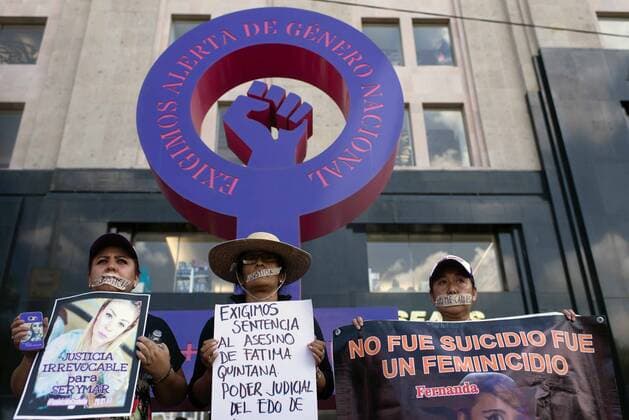 September 8, 2019 EUM20190908NAC14 JPG MEXICO CITY Protest Protest Feminicide September 8, 2019 Women participate in the March of Silence to demand justice for femicides occurred in different entities of the country Photo Agency EL UNIVERSALGerardo LunaEELG  - ZUMAu78_ 20190908_zaf_u78_037 Copyright: xElxUniversalx