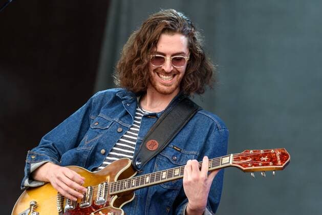 Hozier at the music festival Lollapalooza at the Berlin Olympic Stadium snapshot photography F Boillot