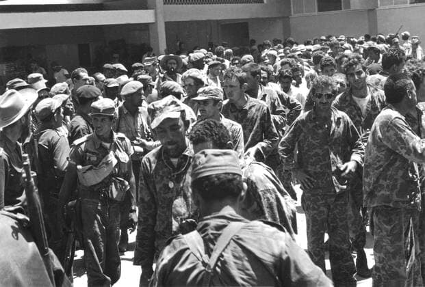 Landing at the Bay of Pigs. Surrender of the mercenaries Landing at the Bay of Pigs. Surrender of the mercenaries 1961 Cuba Copyright: xPhoto12 ArchivesxSnarkx DFS09A10_270