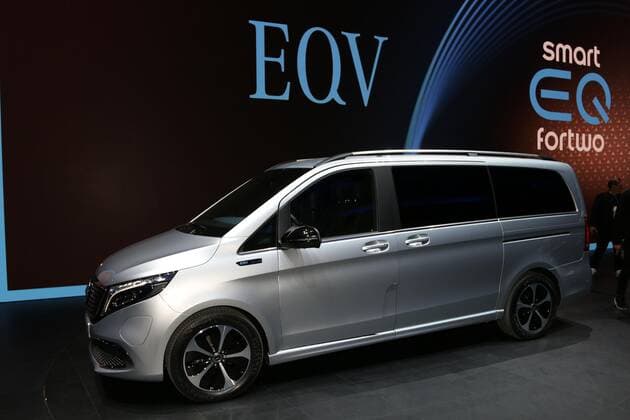 Mercedes Benz EQV (Elektrovan Elektroauto auf Basis der V-Klasse), Weltpremiere, 68. IAA (Internationale Automobil-Ausstellung International Motor Show) PKW 2019, 12.-22.09.2019, Pressetage 10. & 11.09.2019, Frankfurt am Main (D), Messe, Auto, *** Mercedes Benz EQV Electrovan Electric car based on the V Class, world premiere, 68 IAA International Motor Show International Motor Show Passenger Car 2019, 12 22 09 2019, Press days 10 11 09 2019, Frankfurt am Main D , Messe, Auto,