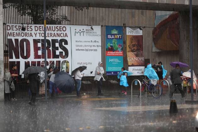 September 10, 2019 EUM20190910ACT10 JPG MEXICO CITY Rain Rain CMDX This Tuesday night, September 10, 2019 moderate to heavy rains were recorded in different parts of Mexico City In the picture, the area of the Historic Center capital Photo Agency THE UNIVERSAL EVZ  - ZUMAu78_ 20190910_zaf_u78_061 Copyright: xValentexRosasx