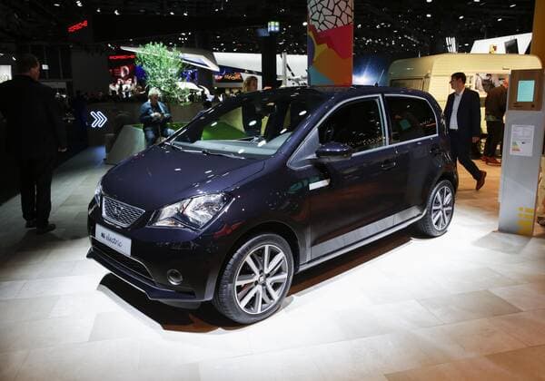 Germany: 68. IAA Frankfurt - Day 1 Spanish car manufacturer SEAT, part of the Volkswagen Group, displays the electric city-car Mii electric at the 2019 Internationale Automobil-Ausstellung (IAA). Frankfurt Hesse Germany Messe Frankfurt  MichaelxDebets