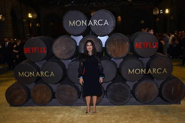 Monarca Tv Series Premiere MEXICO CITY, MEXICO - SEPTEMBER 10: Producer Salma Hayek poses for photos during a red carpet of Monarca Netflix Tv Series premiere at Antiguo Colegio de San Ildefonso on September 10, 2019 in Mexico City, Mexico  Copyright: xCarlosxTischlerx EYE_5646