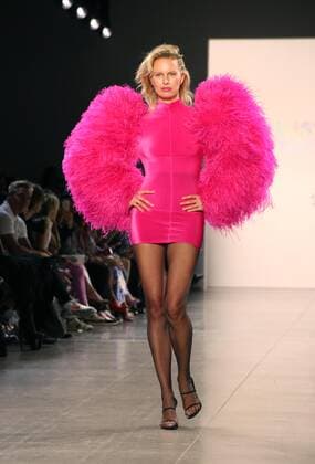 September 10, 2019, New York, New York, USA: Model KAROLINA KURKOVA at the Christian Cowan SS20 Fashion Show,.Spring Studios. New York USA - ZUMAms4_ 20190910_zaf_ms4_046 Copyright: xSoniaxMoskowitzx