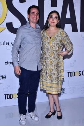 Todas Caen film press conference MEXICO CITY, MEXICO - SEPTEMBER 11: Miriam Higareda and her husband Santiago Michel poses for photos during Todas Caen film press conference at Cinepolis Plaza Universidad on September 11, 2019 in Mexico City, Mexico  Copyright: xCarlosxTischlerx EYE_7071