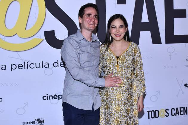 Todas Caen film press conference MEXICO CITY, MEXICO - SEPTEMBER 11: Miriam Higareda and her husband Santiago Michel poses for photos during Todas Caen film press conference at Cinepolis Plaza Universidad on September 11, 2019 in Mexico City, Mexico  Copyright: xCarlosxTischlerx EYE_7100