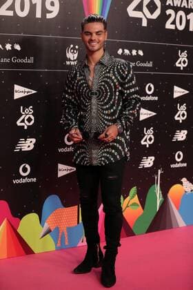 Spanish singer Abraham Mateo poses for the media during LOS40 Music Awards 2019 nominee dinner, in Madrid, Spain, 12 September 2019. LOS40 Music Awards nominee dinner !ACHTUNG: NUR REDAKTIONELLE NUTZUNG!  Copyright: xJuanJoxMartinx GRAF1115 20190912-637039179504457459