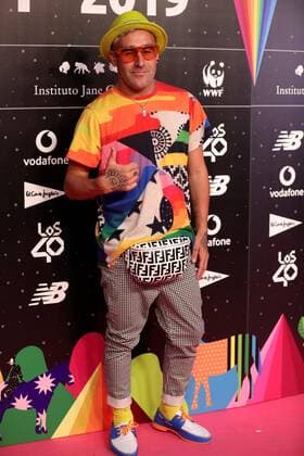 Spanish artist Okuda San Miguel poses for the media during LOS40 Music Awards 2019 nominee dinner, in Madrid, Spain, 12 September 2019. LOS40 Music Awards nominee dinner !ACHTUNG: NUR REDAKTIONELLE NUTZUNG!  Copyright: xJuanJoxMartinx GRAF1144 20190912-637039180219818683