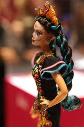 View of the Barbie commemorative of Day of the Dead during its presentation in Mexico City, Mexico, 12 September 2019. Presentation of the Barbie Day of the Dead in Mexico !ACHTUNG: NUR REDAKTIONELLE NUTZUNG!  Copyright: xSashenkaxGutierrezx AME6962 20190913-637039488377334845