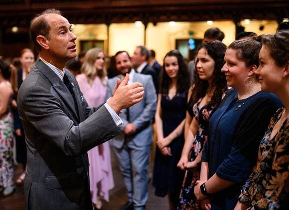 EARL OF WESSEX SYDNEY VISIT, Prince Edward, Earl of Essex speaking to Duke of Edinburgh s International Gold Award Recipients at the Sydney Town Hall in Sydney, Friday, September 13, 2019. It is the largest of The Duke of Edinburgh s International Gold Award Ceremonies ever to take place outside the UK and is part of a series of events taking place to celebrate the 60th Anniversary of The Duke of Edinburgh s International Award in Australia. ( NO ARCHIVING, EDITORIAL USE ONLY, NO USE IN BOOKS WITHOUT CONSENT SYDNEY NSW AUSTRALIA  Copyright: xJAMESxGOURLEYx 20190913001419234736