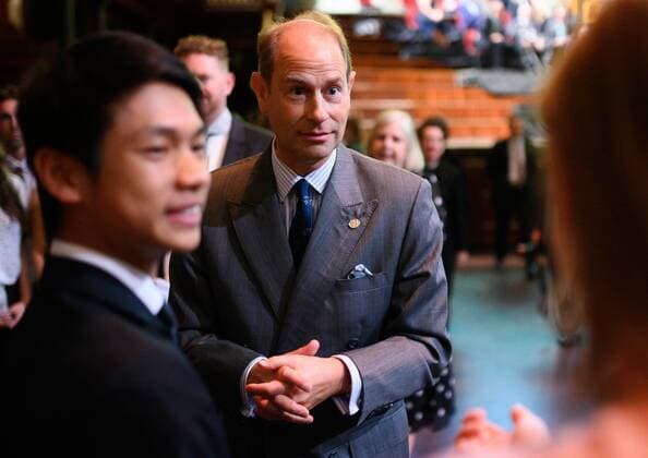 EARL OF WESSEX SYDNEY VISIT, Prince Edward, Earl of Essex speaking to Duke of Edinburgh s International Gold Award Recipients at the Sydney Town Hall in Sydney, Friday, September 13, 2019. It is the largest of The Duke of Edinburgh s International Gold Award Ceremonies ever to take place outside the UK and is part of a series of events taking place to celebrate the 60th Anniversary of The Duke of Edinburgh s International Award in Australia. ( NO ARCHIVING, EDITORIAL USE ONLY, NO USE IN BOOKS WITHOUT CONSENT SYDNEY NSW AUSTRALIA  Copyright: xJAMESxGOURLEYx 20190913001419234712