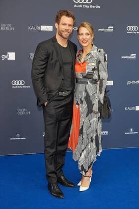 Ken Duken with Mrs. Marisa Leonie Bach Award of the German Drama Prize 2019 at the Zoo Palast Berlin on 13 09 2019 German Drama Prize 2019