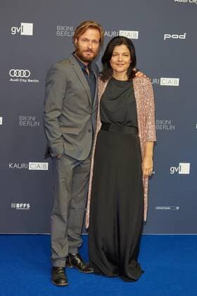 Andreas Pietschmann with his wife Jasmin Tabatabai Award of the German Drama Prize 2019 at the Zoo Palast Berlin on 13 09 2019 German Drama Prize 2019