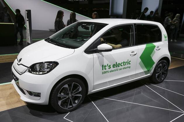 Germany: Skoda at the 68. IAA Frankfurt The Czech car manufacturer Skoda, part of the Volkswagen Group, displays the Skoda Citigo e iV electric city car at the 2019 Internationale Automobil-Ausstellung (IAA). Frankfurt Hesse Germany Messe Frankfurt  MichaelxDebets