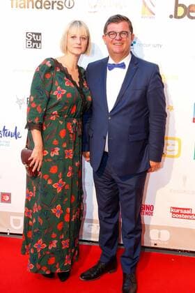 Oostende mayor Bart Tommelein pictured during the award ceremony of the Ensors Flemish film prizes on the closing day of the 13th edition of the Oostende Film festival, Saturday 14 September 2019.  NICOLASxMAETERLINCK 05661907