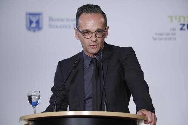 Foreign Minister Heiko Maas, Germany, Berlin, Rotes Rathaus , Shimon Peres Prize 2019 for Academy Leadership Competence Award Ceremony on 15 09 2019 in Berlin
