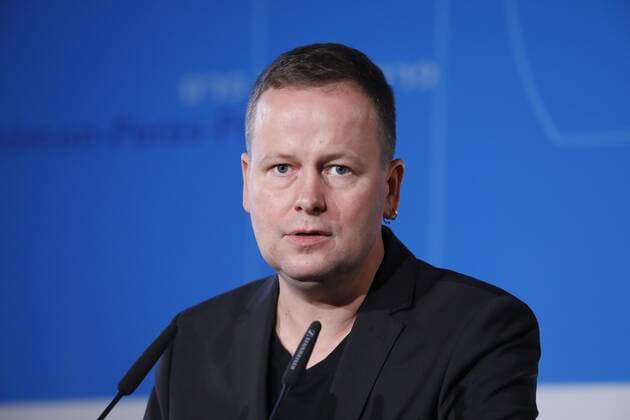 Dr Klaus Lederer, DIE LINKE Mayor of the State of Berlin Senator for Culture and Europe of the State of Berlin, Germany, Berlin, Rotes Rathaus , Shimon Peres Prize 2019 for Academy Leadership Competence Award Ceremony on 15 09 2019