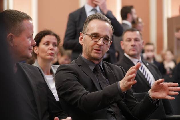 Foreign Minister Heiko Maas, Germany, Berlin, Rotes Rathaus , Shimon Peres Prize 2019 for Academy Leadership Competence Award Ceremony on 15 09 2019 in Berlin