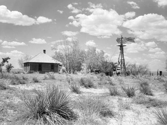 Abandoned farm near Dalhart, Texas, USA, Arthur Rothstein for Farm Security Administration, July 1936  Copyright: CircaxImages ghi-circa01640