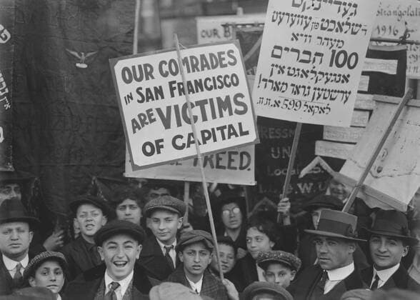 Group of People at Labor Sympathy Parade, New York City, New York, USA, Bain News Service, December 2, 1916  Copyright: CircaxImages ghi-circa02492