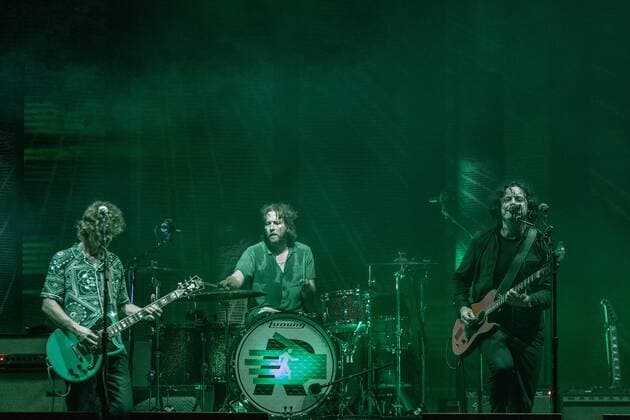 September 15, 2019, Chicago, Illinois, U.S: BRENDAN BENSON, PATRICK KEELER and JACK WHITE of The Raconteurs during the Riot Fest Music Festival at Douglas Park in Chicago, Illinois Chicago U.S. - ZUMAs135 20190915_zap_s135_064 Copyright: xDanielxDeSloverx