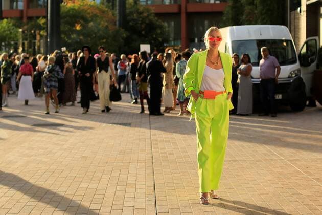 Leonie Hanne attending the show during London Fashion Week September 14, 2019 - LFW: Spring 2020 Street Style Day 1, London England United Kingdom  Copyright: xRunwayxManhattan ValentinaxRaniex SS20LNDVR1409019036