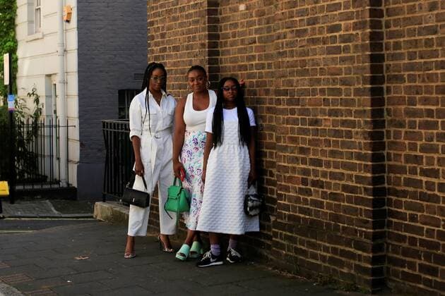 Chic showgoers attending the show during London Fashion Week September 14, 2019 - LFW: Spring 2020 Street Style Day 1, London England United Kingdom  Copyright: xRunwayxManhattan ValentinaxRaniex SS20LNDVR1409019099