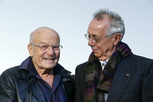 17 09 2019, Berlin, Germany Announcement of the prizewinners of the Praemium Imperiale 2019 Photo by Volker Schloendorff, film director, screenwriter and film producer and Dieter Kosslick, cultural manager, Director of the Berlin International Film Festival from 2001 to 2019, on the occasion of the announcement of the prizewinners of the PRAEMIUM IMPERIALE 2019