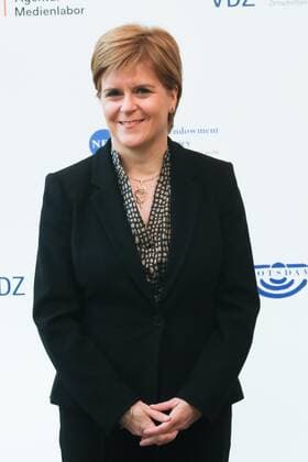 Nicola Sturgeon, First Minister of Scotland on the arrival of the M100 Media Award From Pipedream to Reality Democracy and the European Public Sphere at the Orangery Palace in Potsdam on 21 02 2019 Nicola Sturgeon receives M100 Media Award in Potsdam