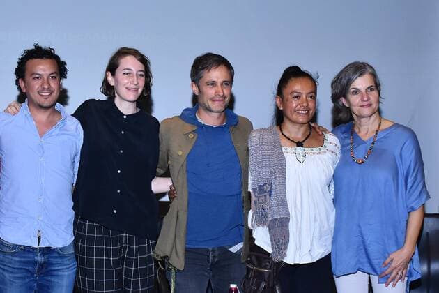 Reconstruccions platform by Ambulante press conference MEXICO CITY , MEXICO - SEPTEMBER 17: (L-R) Paulina Suarez, Gael Garcia Bernal, Alma Benitez and Christiane Burkhard poses for photos during a press conference to announce that Ambulante presents the platform Reconstructions on the occasion of the second anniversary of the earthquakes of September 17, 19 and 23 of 2017, preserves the reconstruction with the project Let s raise Mexico in communities affected by the Earthquakes an initiative that managed to raise 1,672,440.82 Dollars for the benefit of the most affected communities at Centro Cultural de Espana en Mexico on September 17, 2019 in Mexico City, Mexico  Copyright: xCarlosxTischlerx EYE_9561