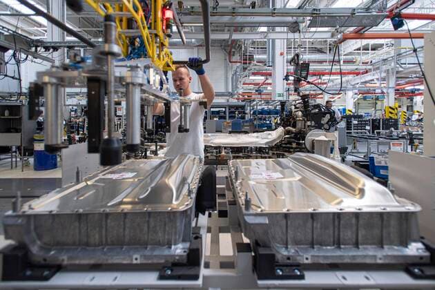 Czech car-maker Skoda Auto launched production first plug-in hybrid Skoda Superb iV in Kvasiny, Czech Republic, September 18, 2019. The company invested 12 million euros in Kvasiny plant. (CTKxPhoto DavidxTanecek) CTKPhotoP201909180595601  TAD 008
