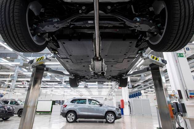 Czech car-maker Skoda Auto launched production first plug-in hybrid Skoda Superb iV in Kvasiny, Czech Republic, September 18, 2019. The company invested 12 million euros in Kvasiny plant. (CTKxPhoto DavidxTanecek) CTKPhotoP201909180616601  TAD 018