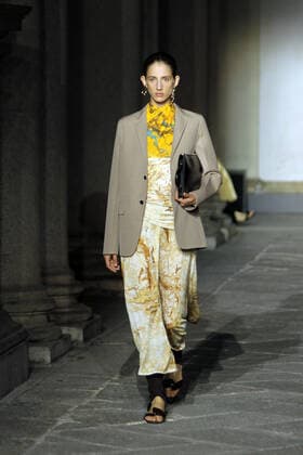 Milan Fashion Week, Women Spring Summer 2020. Milan, Women s Fashion, Spring Summer 2020. JIL SANDER catwalk. Pictured: model  Copyright: xPaoloxDilettox xIPAx xPaoloxDilettox