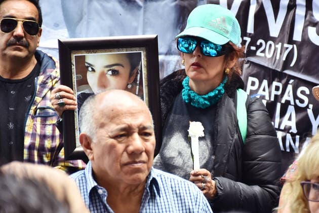 2th Anniversary of the September 19 Earthquake MEXICO CITY , MEXICO - SEPTEMBER 19: A woman holds a portrait of her family member who lost his life during a mass by people who lost their lives in the earthquake of 2017 at Tlalpan Multifamily on September 19, 2019 in Mexico City, Mexico. The earthquake of September 19, 2017 with a magnitude of 7.1 on scale Richter occurred at 13:14 hours left 369 dead throughout the country and hundreds of victims  Copyright: xCarlosxTischlerx EYE_1014