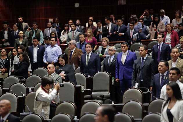 September 19, 2019 EUM20190919NAC13 JPG MEXICO CITY AnniversaryAnniversary Earthquakes In the Chamber of Deputies a minute of silence is observed in commemoration of the earthquakes of September 19, 1985 and 2017 Photo Agency EL UNIVERSALIvan StephensEELG  - ZUMAu78_ 20190919_zaf_u78_010 Copyright: xElxUniversalx