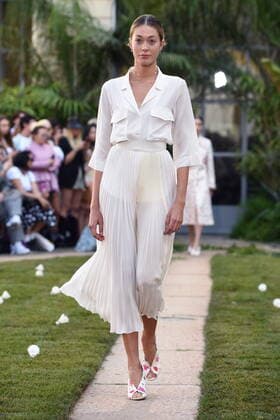 Milan Fashion Week, Women Spring Summer 2020. Milan, Women s Fashion, Spring Summer 2020. Luisa Beccaria catwalk Pictured: model  Copyright: xBlufotox xIPAx xFotosickix