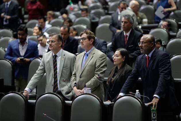 September 19, 2019 EUM20190919NAC61 JPG MEXICO CITY Congress Congress Deputies September 19, 2019 The Chamber of Deputies during the session that discusses the secondary laws of the educational reform In the image Tonatiuh Bravo, Juan Carlos Romero Hicks, Veronica Juarez and Rene Juarez Cisneros Photo Agency EL UNIVERSALIvan StephensEELG  - ZUMAu78_ 20190919_zaf_u78_061 Copyright: xElxUniversalx