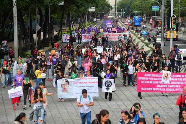 September 19, 2019 EUM20190919SOC05 JPG MEXICO CITY ProtestFeminist protest September 19, 2019 Aspects of the march called Feminist Earthquake in protest of femicides, which left the Revolution Monument and reached the Angel of Independence Photo Agency THE UNIVERSALBerenice FregosoEELG  - ZUMAu78_ 20190919_zaf_u78_067 Copyright: xElxUniversalx