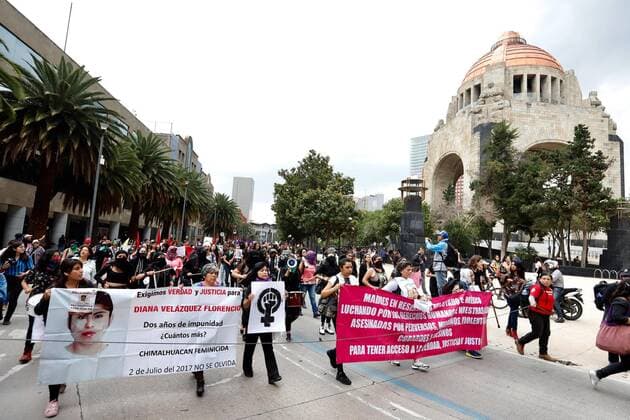 September 19, 2019 EUM20190919SOC04 JPG MEXICO CITY ProtestFeminist protest September 19, 2019 Aspects of the march called Feminist Earthquake in protest of femicides, which left the Revolution Monument and reached the Angel of Independence Photo Agency THE UNIVERSALBerenice FregosoEELG  - ZUMAu78_ 20190919_zaf_u78_068 Copyright: xElxUniversalx