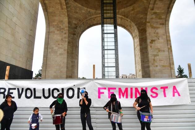 September 19, 2019 EUM20190919SOC07 JPG MEXICO CITY ProtestFeminist Protest September 19, 2019 Aspects of the Feminist Earthquake march in protest of femicides, which left the Revolution Monument and reached the Angel of Independence Photo Agency EL UNIVERSALBerenice FregosoEELG  - ZUMAu78_ 20190919_zaf_u78_069 Copyright: xElxUniversalx
