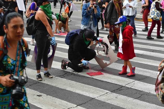 September 19, 2019 EUM20190919SOC13 JPG MEXICO CITY ProtestFeminist Protest September 19, 2019 Aspects of the Feminist Earthquake march in protest of femicides, which left the Revolution Monument and reached the Angel of Independence Photo Agency EL UNIVERSALBerenice FregosoEELG  - ZUMAu78_ 20190919_zaf_u78_073 Copyright: xElxUniversalx