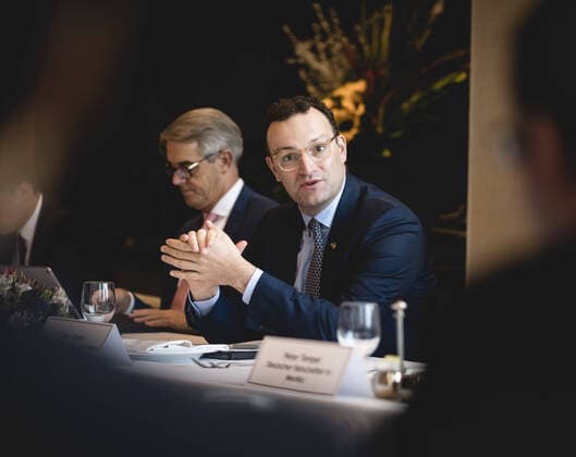 Federal Minister of Health Jens Spahn CDU In the context of a meeting with the German Mexican Chamber of Commerce CAMEXA and German companies from the health sector on 20 09 2019 in Mexico City Mexico City Mexico Mexico City Mexico Copyright: xXanderxHeinl photothek.netx
