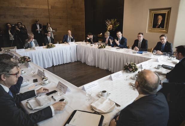 Federal Minister of Health Jens Spahn CDU In the context of a meeting with the German Mexican Chamber of Commerce CAMEXA and German companies from the health sector on 20 09 2019 in Mexico City Mexico City Mexico Mexico City Mexico Copyright: xXanderxHeinl photothek.netx