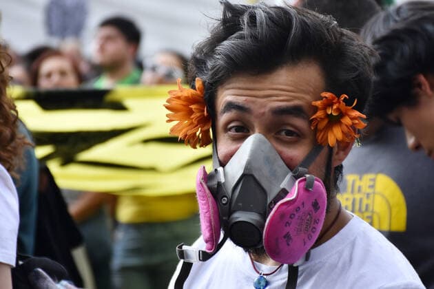 Friday for Future: protest against climate change People take part during a march in protest against climate change impulsed by global strike called Friday for Future at Reforma Avenue on September 20, 2019 in Mexico City, Mexico. around almost 100 countries mobilizations were carried out to combat climate change. The activist movement is led by young people who begin to transcend their ideals globally.  Copyright: xCarlosxTischlerx EYE_2499