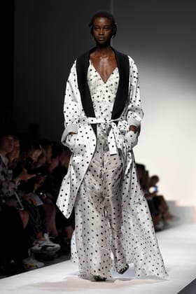 Milan Fashion Week, Women Spring Summer 2020. Milan, Women s Fashion, Spring Summer 2020. ERMANNO SCERVINO catwalk. Pictured: model  Copyright: xSimonaxChiocciax xIPAx xFotosickix