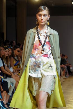 Milan Fashion Week, Women Spring Summer 2020. Milan, Women s Fashion, Spring Summer 2020. Cividini catwalk Pictured: model  Copyright: x xIPAx xFotosickix
