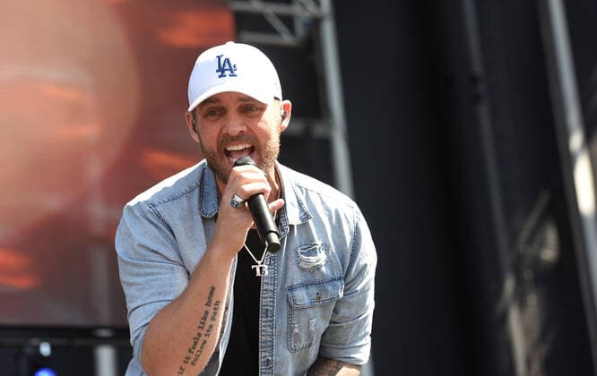 September 21, 2019, Las Vegas, NV, USA: LAS VEGAS, NEVADA - SEPTEMBER 21: Brett Young performs onstage during the Daytime Stage at the 2019 iHeartRadio Music Festival held at the Las Vegas Festival Grounds on September 21, 2019 in Las Vegas, Nevada. Photo: imageSPACE Las Vegas USA - ZUMAs181 20190921_zea_s181_152 Copyright: xImagespacex
