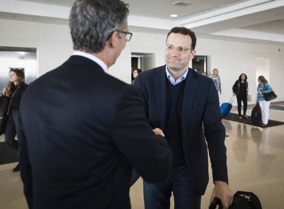Federal Health Minister Jens Spahn CDU on his arrival in Washington on 21 09 2019 Washington USA Copyright: xXanderxHeinl photothek.netx