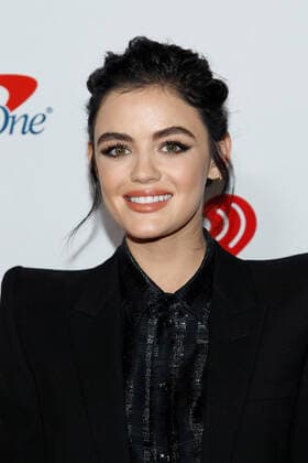Actress Lucy Hale arrives for the iHeartRadio Music Festival at the T-Mobile Arena in Las Vegas, Nevada on Saturday, September 21, 2019.  LAV2019092155 JAMESxATOA